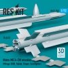 RESKIT RS72-0550 Matra MICA-EM missiles (4 pcs) (3D Printed) 1/72